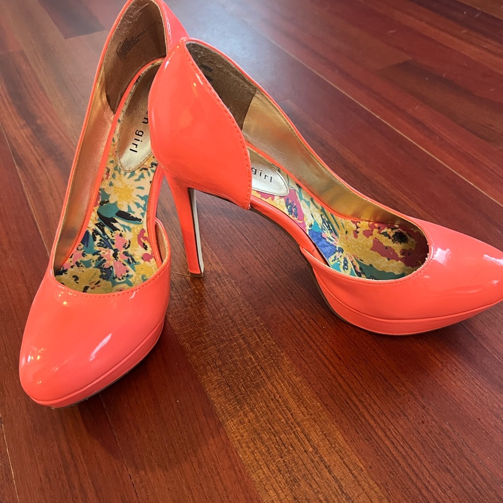 Madden Girl Chic Coral High Heels